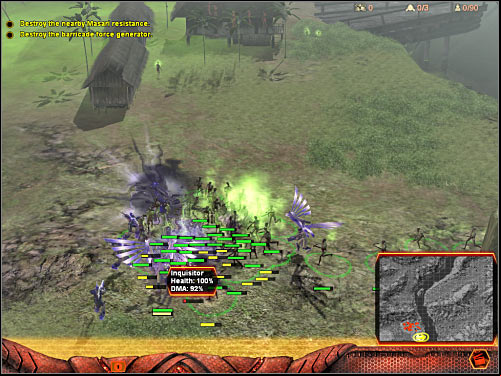 Fourth objective: Find the Masari leader - Mission 5 - part 1 - Hierarchy - Universe at War: Earth Assault - Game Guide and Walkthrough