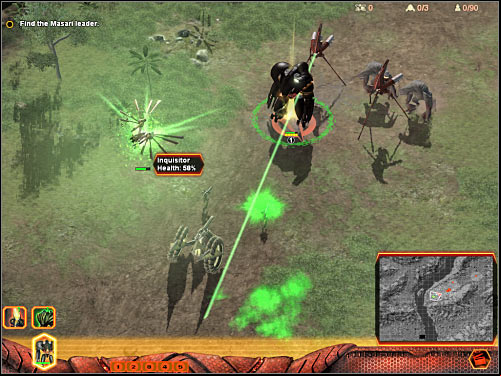 You will have to repeat one of the previous actions - Mission 5 - part 2 - Hierarchy - Universe at War: Earth Assault - Game Guide and Walkthrough