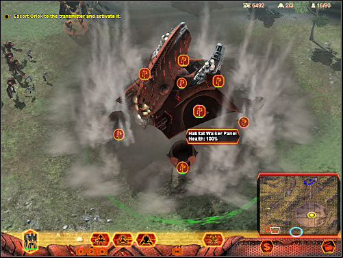 You will probably have to defend yourself against a few attacks in just a few minutes - Mission 6 - part 1 - Hierarchy - Universe at War: Earth Assault - Game Guide and Walkthrough