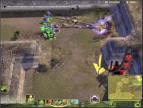 Ninth objective: Defeat the Hierarchy Assembly Walkera - Mission 1 - part 3 - Masari - Universe at War: Earth Assault - Game Guide and Walkthrough