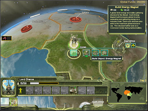 3) If you want to get to your main objective right away, capture only two sectors - Hints on how to progress - Masari - Universe at War: Earth Assault - Game Guide and Walkthrough