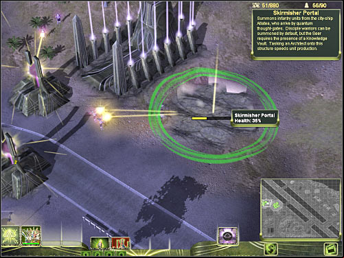 Obviously you will have to start building your army - Masari - Mission 2 - Masari - Universe at War: Earth Assault - Game Guide and Walkthrough