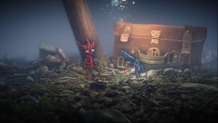 The first secret in Unravel 2 is obtained during a cutscene - Foreign Shore and Hideaway | Secrets and Collectibles | Unravel 2 - Secrets and collectibles - Unravel 2 Game Guide