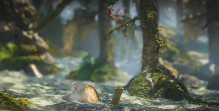 You will see a can in the water - At The Rapids | Secrets and Collectibles | Unravel 2 - Secrets and collectibles - Unravel 2 Game Guide