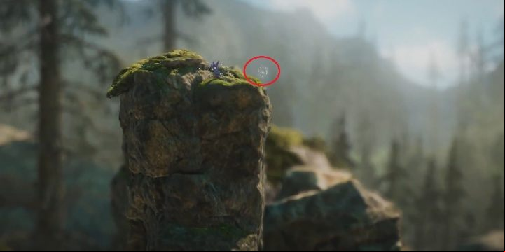 Bounce back from the rock to jump on the large, horizontal rock right next to you - At The Rapids | Secrets and Collectibles | Unravel 2 - Secrets and collectibles - Unravel 2 Game Guide