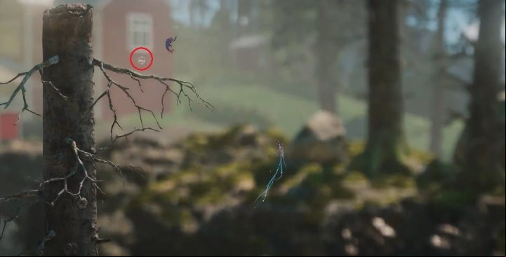 To get to the ninth secret you just have to climb the highest branch - At The Rapids | Secrets and Collectibles | Unravel 2 - Secrets and collectibles - Unravel 2 Game Guide
