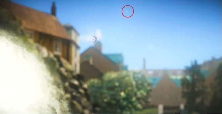 Jump on a branch, slide off to gain speed and jump out to catch the secret in the air - At The Rapids | Secrets and Collectibles | Unravel 2 - Secrets and collectibles - Unravel 2 Game Guide