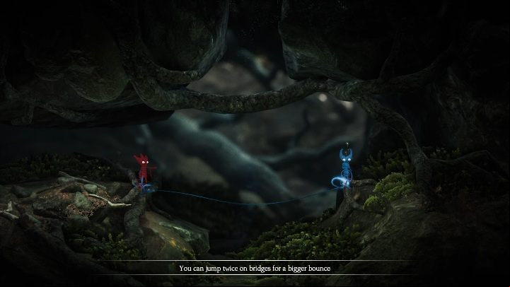 A little bit further on, you will have to create a bridge, in order to be able to proceed - Foreign Shore level walkthrough in Unravel 2 - Walkthrough - Unravel 2 Game Guide