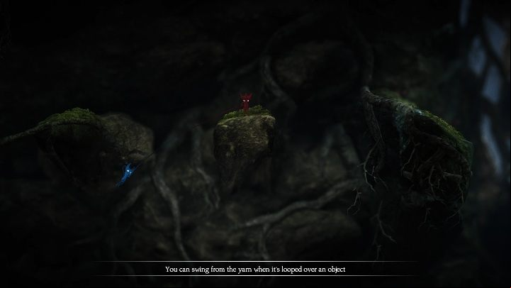 A bit later you will again reach a place, in which you will have to swing a bit - Foreign Shore level walkthrough in Unravel 2 - Walkthrough - Unravel 2 Game Guide