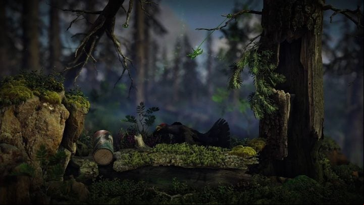 After leaving the cave, you will be attacked by a chicken - Little Frogs level walkthrough in Unravel 2 - Walkthrough - Unravel 2 Game Guide