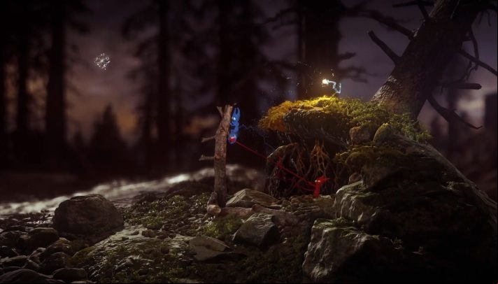 At the very beginning you will find a horizontal piece of branch, which will enable you to continue your journey - Ashes To Ashes level walkthrough in Unravel 2 - Walkthrough - Unravel 2 Game Guide