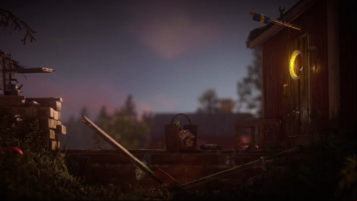 Use the second character to push the brick onto the bridge and push it over the board with all your strength - Nightswimming level walkthrough in Unravel 2 - Walkthrough - Unravel 2 Game Guide
