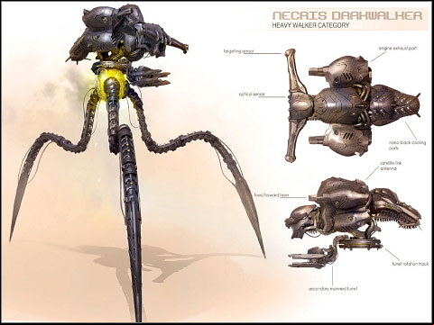 Darkwalker is answer to Leviathan - Necris - Vehicles - Unreal Tournament III - Game Guide and Walkthrough
