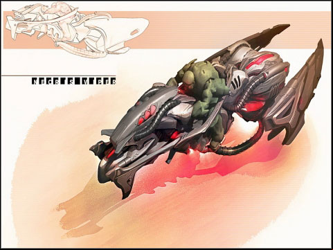 Deadly, quick vehicle - Necris - Vehicles - Unreal Tournament III - Game Guide and Walkthrough
