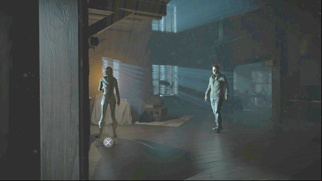 Light from the lower level, before the library - Until Dawn: Clues and totems in Episode 3 - Clues and totems - locations - Until Dawn Game Guide & Walkthrough