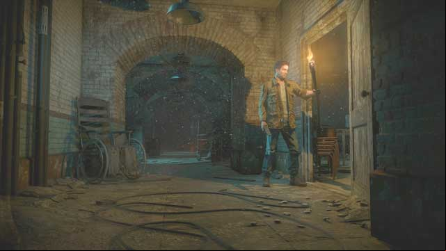 Entrance into the room with the recording - Until Dawn: Clues and totems in Episode 9 - Clues and totems - locations - Until Dawn Game Guide & Walkthrough