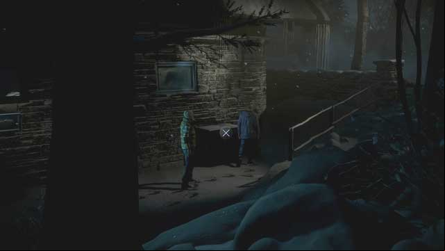 Move the green chest to enter the building - Until Dawn: Episode 2 - Walkthrough - Walkthrough - Until Dawn Game Guide & Walkthrough