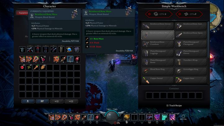 To mine copper, you will need to have at least a Reinforced Bone Tool - V Rising: Smelting ores - Basics - V Rising Guide