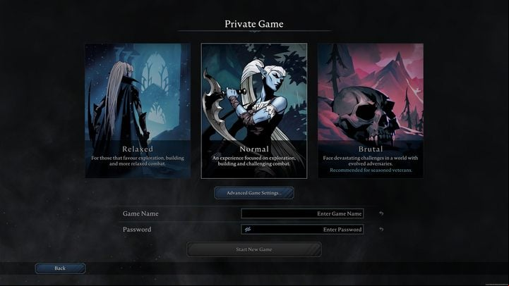 When creating a new world in V Rising, you will be asked to select the appropriate difficulty level - V Rising: Difficulty levels - Basics - V Rising Guide