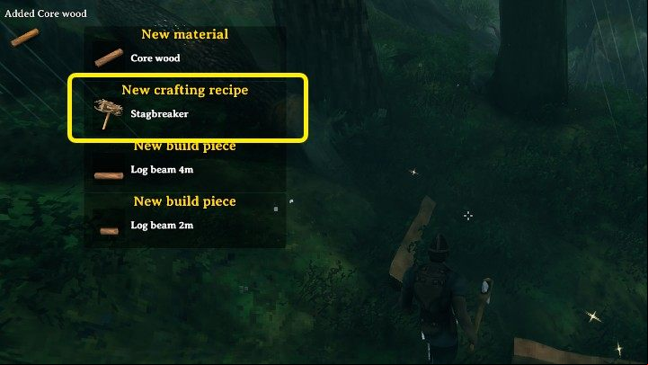 To unlock the Stagbreaker, you will need to go to the Dark Forest area and get Core wood – one of the different types of wood available in Valheim - Valheim: Stagbreaker - how to unlock? - FAQ - Valheim Guide