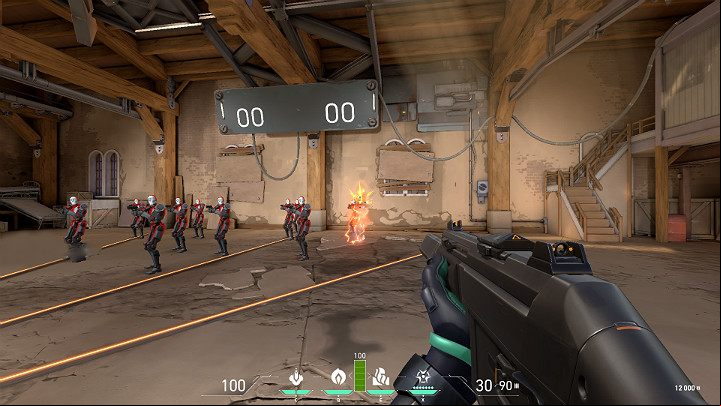For example, the Phantom rifle visible in the picture above, deals 156 damage with a headshot from 0-15 meters - Valorant: How to shoot? tips - Basics - Valorant Guide