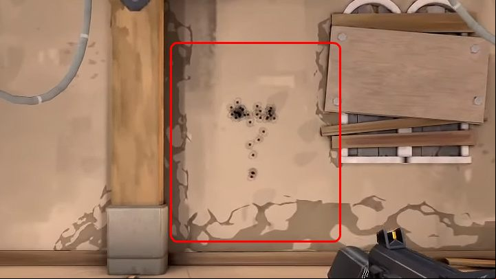 The image above shows an example of the Phantoms spread, one of the weapons in Valorant - Valorant: Rifles guide - Bulldog, Guardian, Phantom, Vandal - Weapons - Valorant Guide
