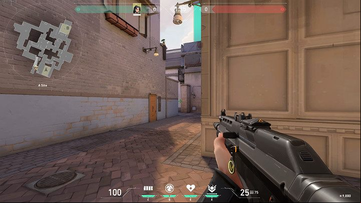 In the image above, a player can be seen pointing in the direction of age to A Lobby - Valorant: Ascent map description for defenders and attackers, callouts - Maps - Valorant Guide