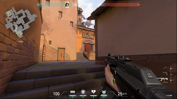B Back is a very defensive position that gives the player the ability to control both pathways leading to the plant site: from the B Main and Mid - Valorant: Ascent map description for defenders and attackers, callouts - Maps - Valorant Guide