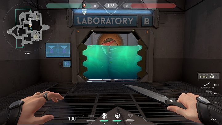 In the image above you can see a situation where the exit from the portal has been barricaded with a Sage barrier ball - Valorant: Portals - map, tips and tricks - Basics - Valorant Guide