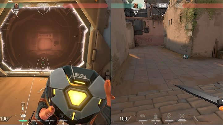 Raze stands at the portal located at Long B and releases a boom bot into the portal, which comes out on the other side of the map and scans the age leading to Short A and so-called - Valorant: Portals - map, tips and tricks - Basics - Valorant Guide