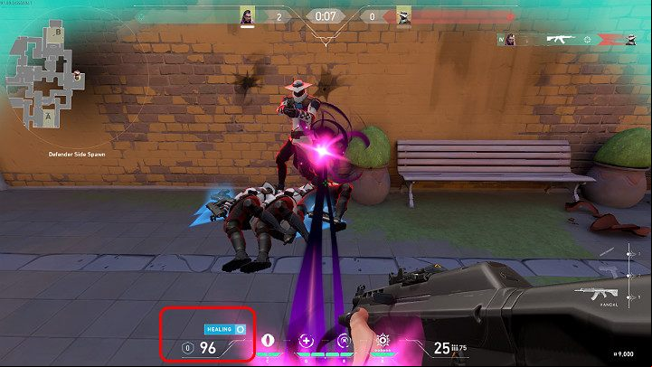 Devour is an extremely useful skill that not only heals your character, but also can grant you a special buff called Overheal This means that after replenishing the health points to the maximum, Reyna can gain as much as +50 additional health points - Valorant: Reyna (Duelist) - skills, features, tips - Characters - Valorant Guide