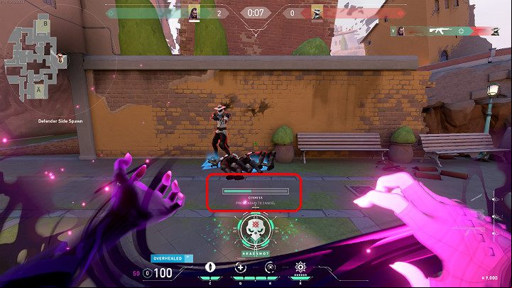 In the picture above you can see that Reyna used the soul of a fallen enemy and entered the invulnerable state - Valorant: Reyna (Duelist) - skills, features, tips - Characters - Valorant Guide