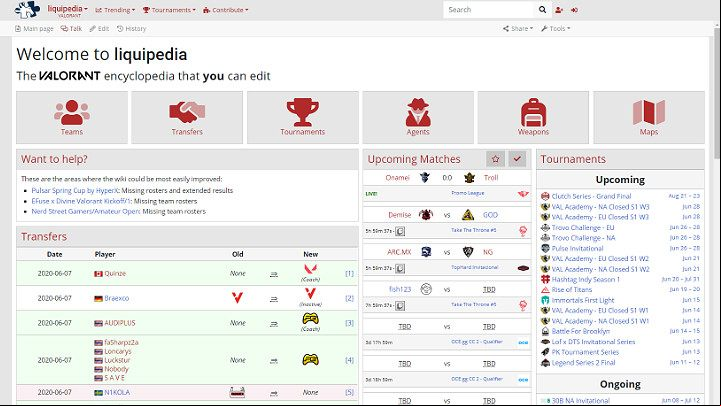 The Valorant Luquipedia is completely free of charge and players do not have to on this site in order to use it - Valorant: Valorant Liquipedia - what is it? - FAQ - Valorant Guide