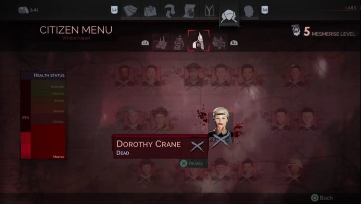 However, if we start the extermination of the residents, we will omit the treatment of the sick and kill the pillar of the district - What happens with districts that exceed their critical state in Vampyr? - FAQ - Vampyr Game Guide