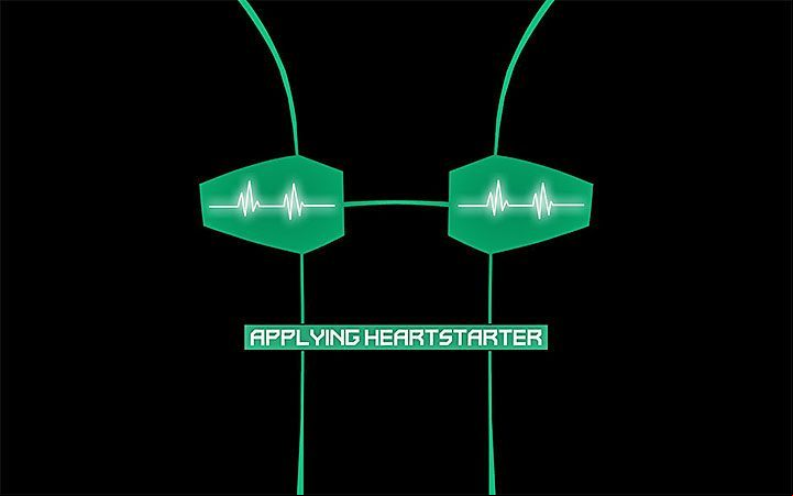 After you buy the mentioned project, you will get 1 free respawn - How to get a Heart Starter in Void Bastards? - FAQ - Void Bastards Guide and Tips
