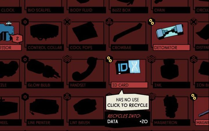 As you progress through the game, the common parts will slowly become useless - Crafting in Void Bastards - Game basics - Void Bastards Guide and Tips