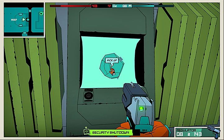 Open the cache to take the Warp Key - How to get Warp Key in Void Bastards? - FAQ - Void Bastards Guide and Tips