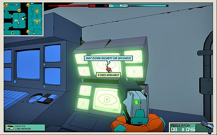 In the security room can sabotage the turrets and bots - Starting Tips for Void Bastards - Game basics - Void Bastards Guide and Tips