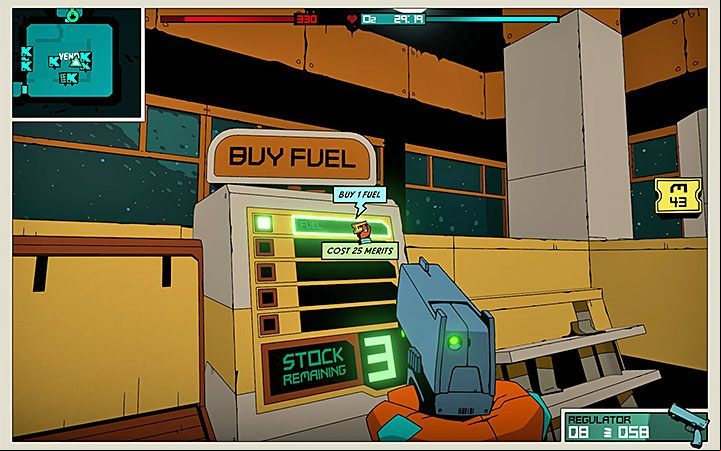 The second way is to buy fuel on one of the Krell-Mart ships - How to get fuel in Void Bastards? - FAQ - Void Bastards Guide and Tips