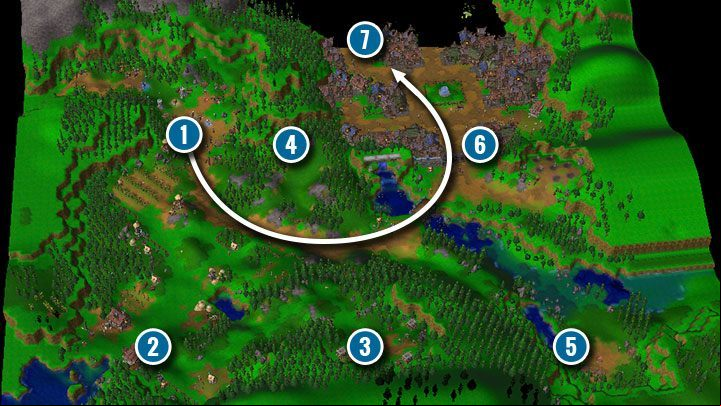 You start the mission in a camp near the mission objective (bspan class=wcn1/span/b), which is the city of Strahnbrad (bspan class=wcn6/span/b). - The Defense of Strahnbrad | Warcraft III Reforged walkthrough - Human Campaign - Warcraft III Reforged Guide