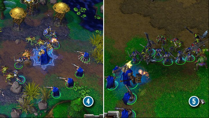 There are numerous hiding places of neutral enemy groups on the map (bspan class=wcn4/span/b). It is worth to defeat them and clear every such camp to gain valuable experience and items. The Orc base has strong defenders - dont go there unprepared (bspan class=wcn5/span/b). - Blackrock and Roll | Warcraft III Reforged walkthrough - Human Campaign - Warcraft III Reforged Guide