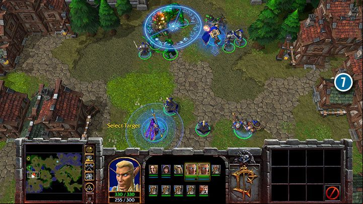 Defeating the last group of enemies will not be a problem if you keep the whole team alive for this part of the mission. First of all, quickly get rid of skeletons with your spells and then attack other enemies. - Ravages of the Plague | Warcraft III Reforged walkthrough - Human Campaign - Warcraft III Reforged Guide
