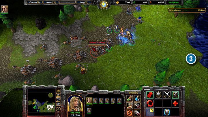 Destroying a grain caravan is an optional task, but if you allow your enemy to set up a new base, then Undead attacks on your base will become more frequent. - March of the Scourge | Warcraft III Reforged walkthrough - Human Campaign - Warcraft III Reforged Guide