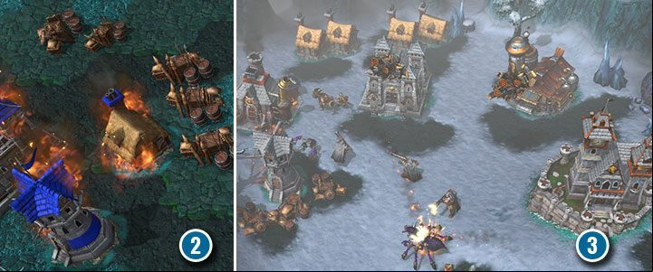 The base of allies that you will encounter is not in a very good condition. It is worthwhile to quickly help the dwarven outpost in the north to get a better base and additional units. - The Shores of Northrend | Warcraft III Reforged walkthrough - Human Campaign - Warcraft III Reforged Guide