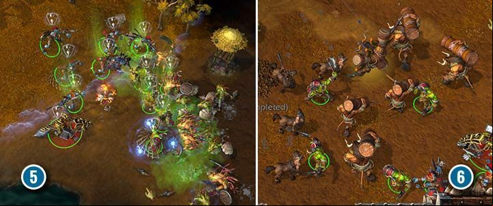 Fighting a group of Murlocs is not easy, but if you have found all the survivors you can manage without any problem (span class=wcn5/span). Use acquired items such as Scroll of Protection and the Healing Ward. Use a similar scheme to defend Tauren village (span class=wcn6/span). - Landfall | Warcraft III Reforged walkthrough - Orc Campaign - Warcraft III Reforged Guide