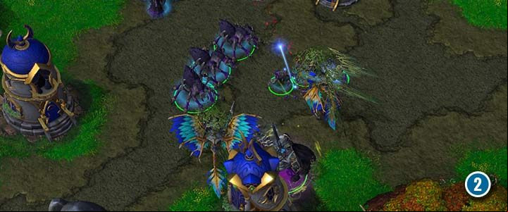 Use Crypt Fiends and ground units to destroy enemy airborne units. - Key Of The Three Moons | Warcraft III Reforged walkthrough - Undead Campaign - Warcraft III Reforged Guide
