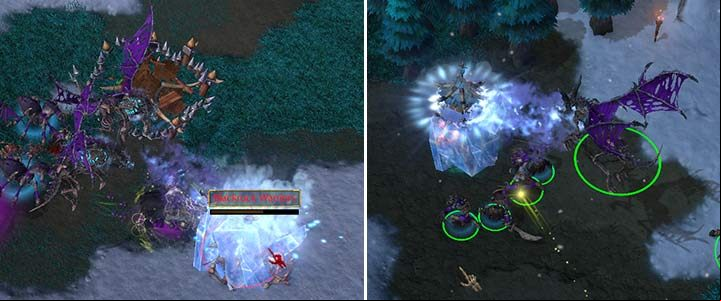 The Frost Wyrm can freeze enemy units and buildings, so towers will stop attacking your units. - Blackrock & Roll, Too | Warcraft III Reforged walkthrough - Undead Campaign - Warcraft III Reforged Guide