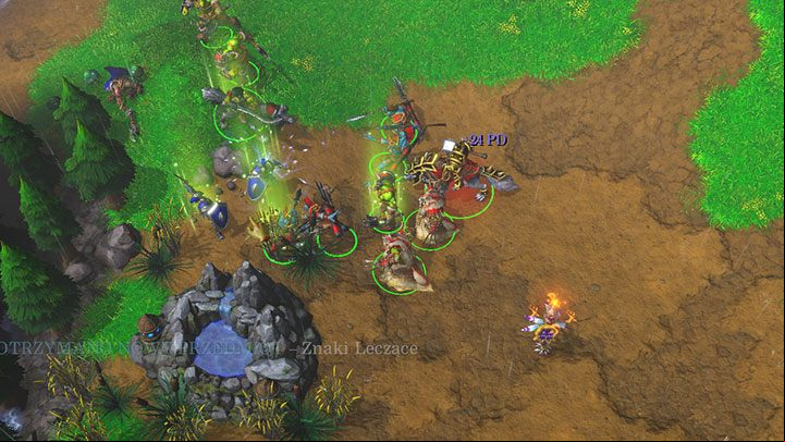 The fountain of health will automatically heal all units in the vicinity - your and enemy troops. Use the quantitative advantage of your forces to defeat all opponents or pull your enemy away from the fountain. - Riders of the Storm | Warcraft III Reforged walkthrough - Prologue - Warcraft III Reforged Guide