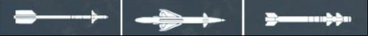 AAM - rockets of for air fight (Air-to-Air-Missiles) carried by planes (and also by a prototype helicopter AH 1W Supercobra) differently guided with small (2, 8 - 3, 5 km), medium (5-7 km) and long (up to 12 km) range - General statistics - Characteristic and weaponry of units - Wargame: AirLand Battle - Game Guide and Walkthrough