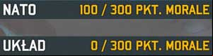 Number on left shows how many points you got (or have from the very beginning), on right, how much point you have to get to achieve a political victory (win the scenario) - Strategic View - Campaign - Wargame: AirLand Battle - Game Guide and Walkthrough
